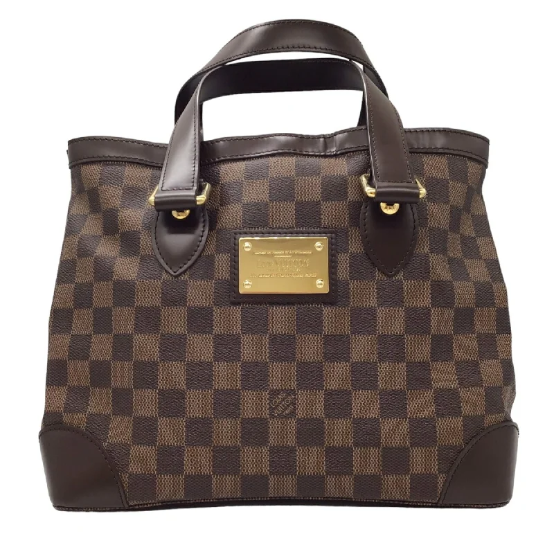 Handle bags with structured shapes for class -Louis Vuitton  Damier Canvas Ebene Damier Canvas Handbag Tote Bag (Pre-Owned)