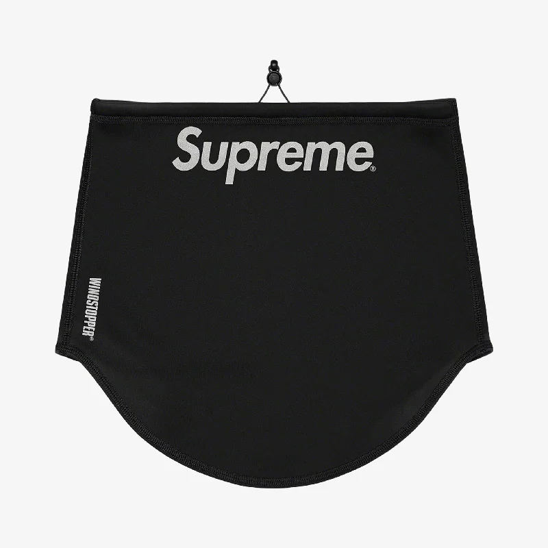 Graphic trucker cap for playful fashion flair -Supreme WINDSTOPPER Neck Gaiter Black (FW21)