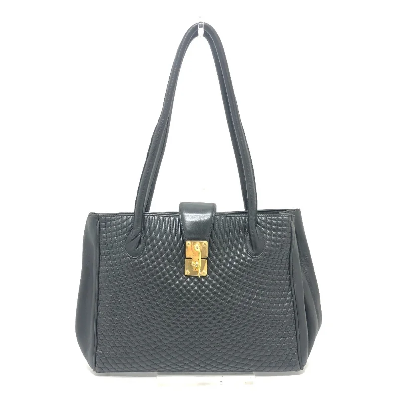 Handle bags with subtle embroidery for detail -Bally  Leather Tote Bag (Pre-Owned)