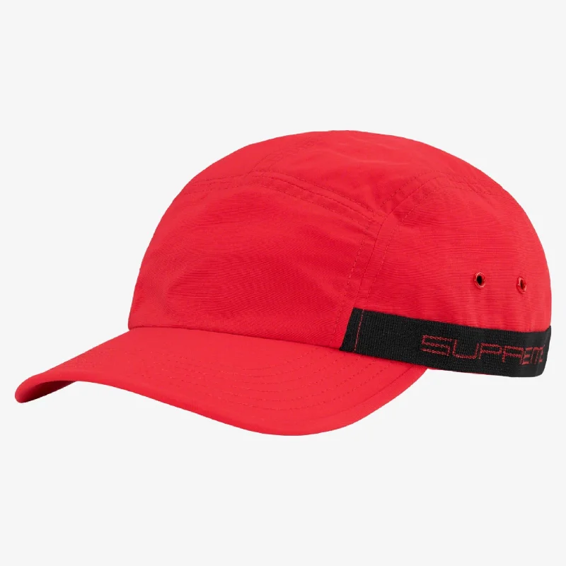 Premium leather cap for upscale casual looks -Supreme Camp Cap 'Sport Webbing' Red (SS23)