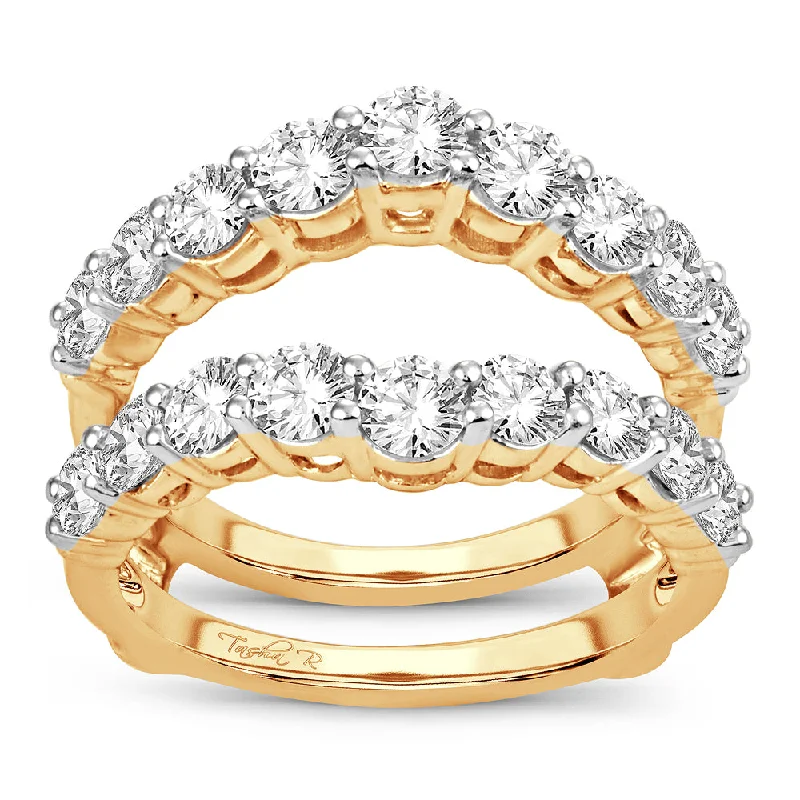 Best hoop earrings with gold for a luxurious and timeless look-14K 2.00CT Diamond RNIG GUARD