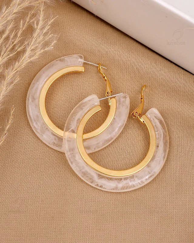 Hoop earrings with twisted metal designs for a dynamic and modern style-Aaliyah Fashionable Hoops