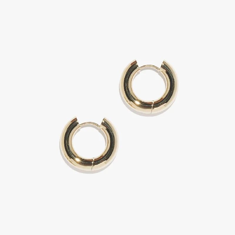 Hoop earrings with stacked layers for a bold and textured design-Chunky Infinity Hoops (Pair)