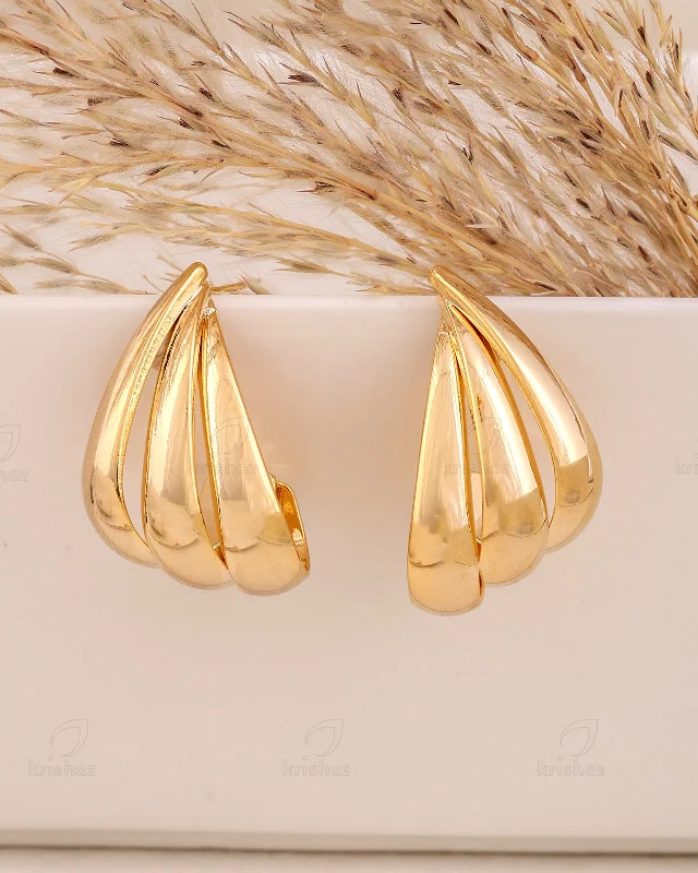 Best hoop earrings with rose gold for a romantic and warm aesthetic-Drew Fashionable Studs