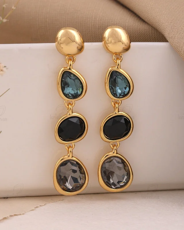 Best hoop earrings with turquoise stones for a bohemian-inspired vibe-Emery Fashionable Dangler