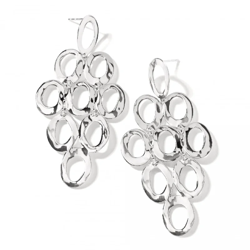 Best hoop earrings with angel wing accents for a spiritual and meaningful design-IPPOLITA Classico Sterling Silver Open Oval Cascade Earrings