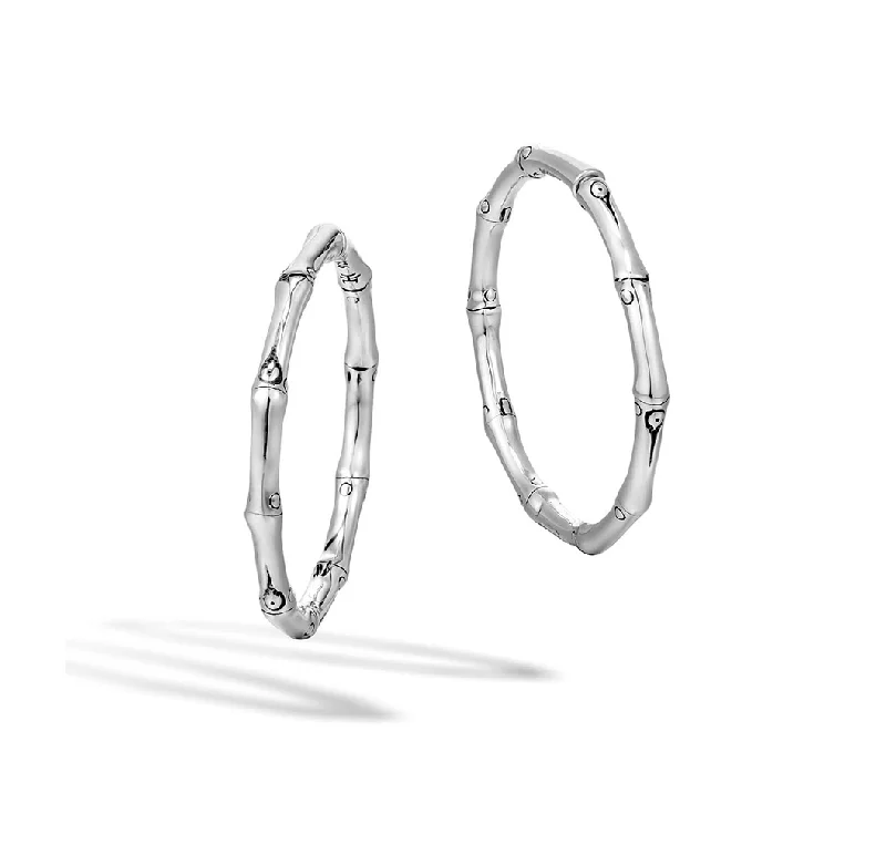 Best hoop earrings with vintage-style detailing for a nostalgic and timeless look-John Hardy Bamboo Closure Hoop Earrings