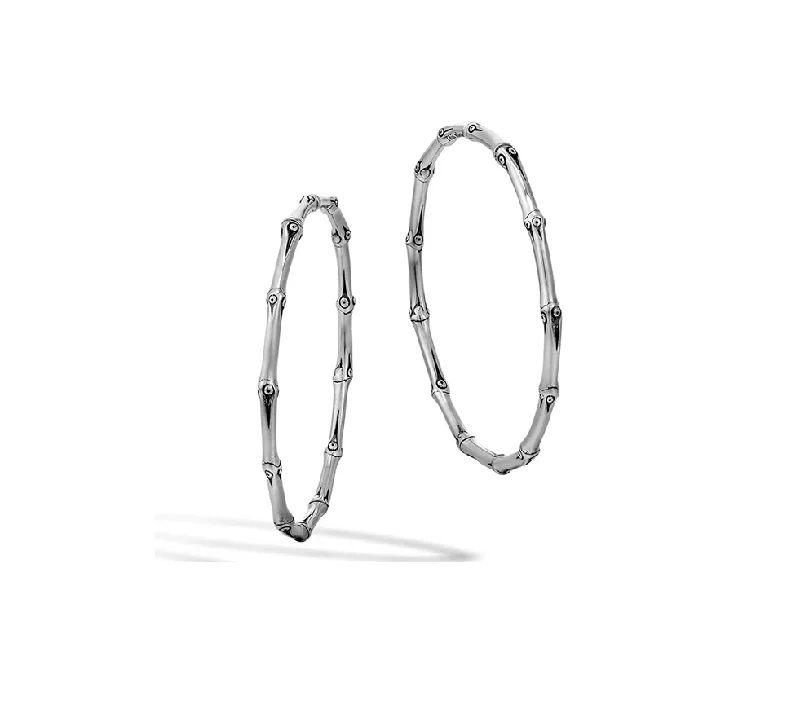 Best hoop earrings with minimalist designs for a clean and modern aesthetic-John Hardy Bamboo Large Hoop Earrings