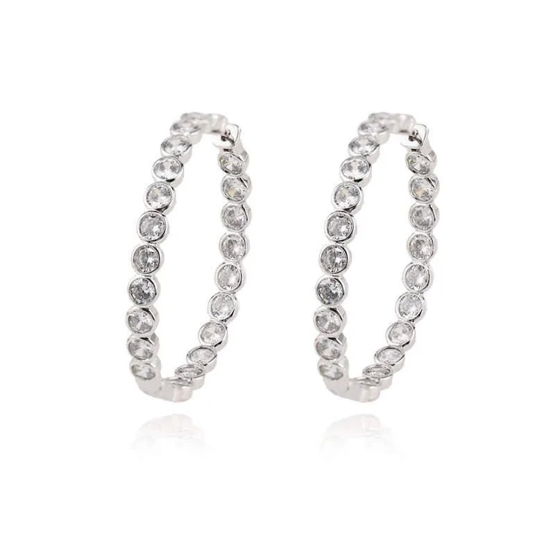 Hoop earrings with artistic filigree designs for an intricate, delicate finish-Kate White Gold