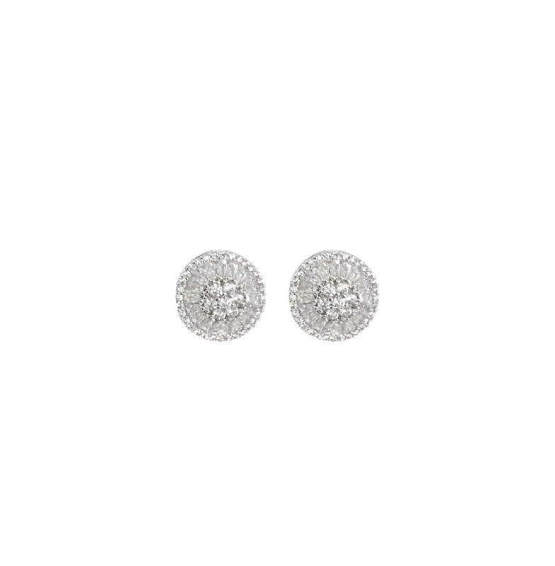 Hoop earrings with rhinestone-studded rims for a glamorous touch-Liora Studs