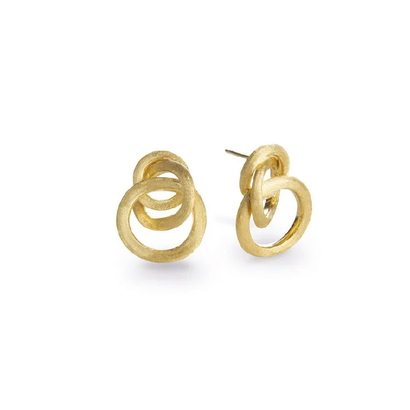 Hoop earrings with pearl accents for a chic and classic style-Marco Bicego Jaipur Link 18K Yellow Gold Earrings