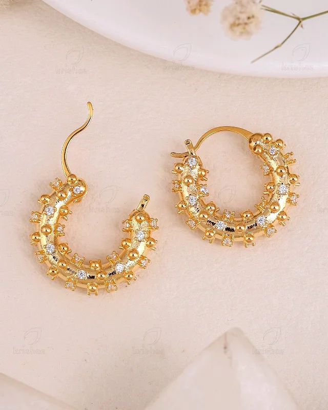 Hoop earrings with intricate designs for a unique and artistic appearance-Riley Fashionable Hoops