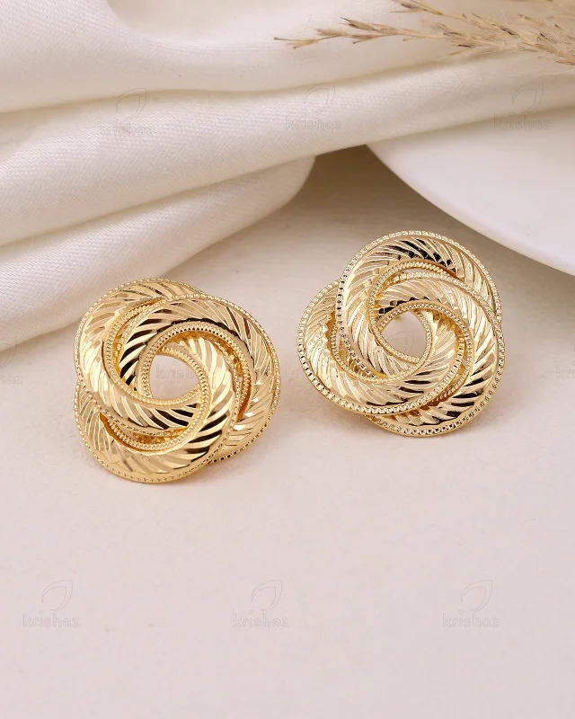 Classic hoop earrings with a thin profile for a sleek and subtle style-Sparky Fashionable Studs