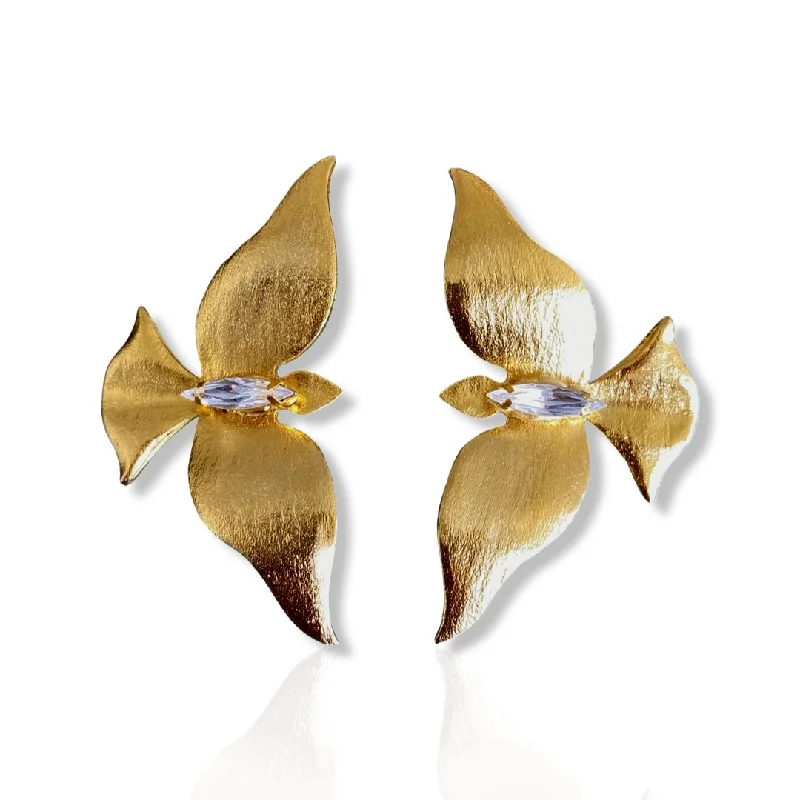 Hoop earrings with satin finishes for a smooth and elegant appearance-The Dove