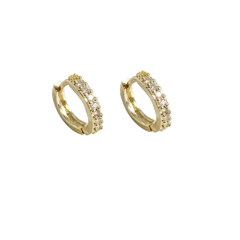 Hoop earrings with gold accents for a warm, elegant statement piece-The Perfect Huggies