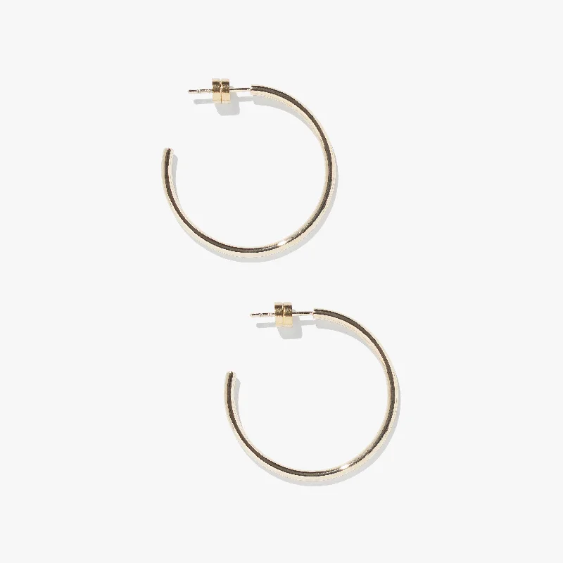 Best hoop earrings with enamel details for a colorful and modern look-Timetravel Skinny Hoops - M