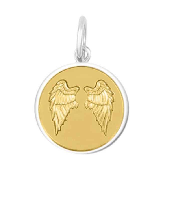 Trendy necklaces and pendants with statement pieces for a bold fashion statement-Angel Wings Gold/Gold