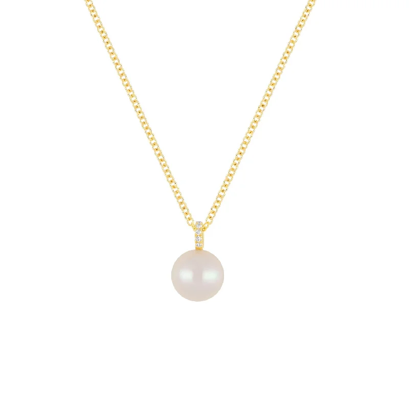 Best necklaces and pendants with matching earrings for a coordinated, elegant look-Pearl Ball Drop Necklace