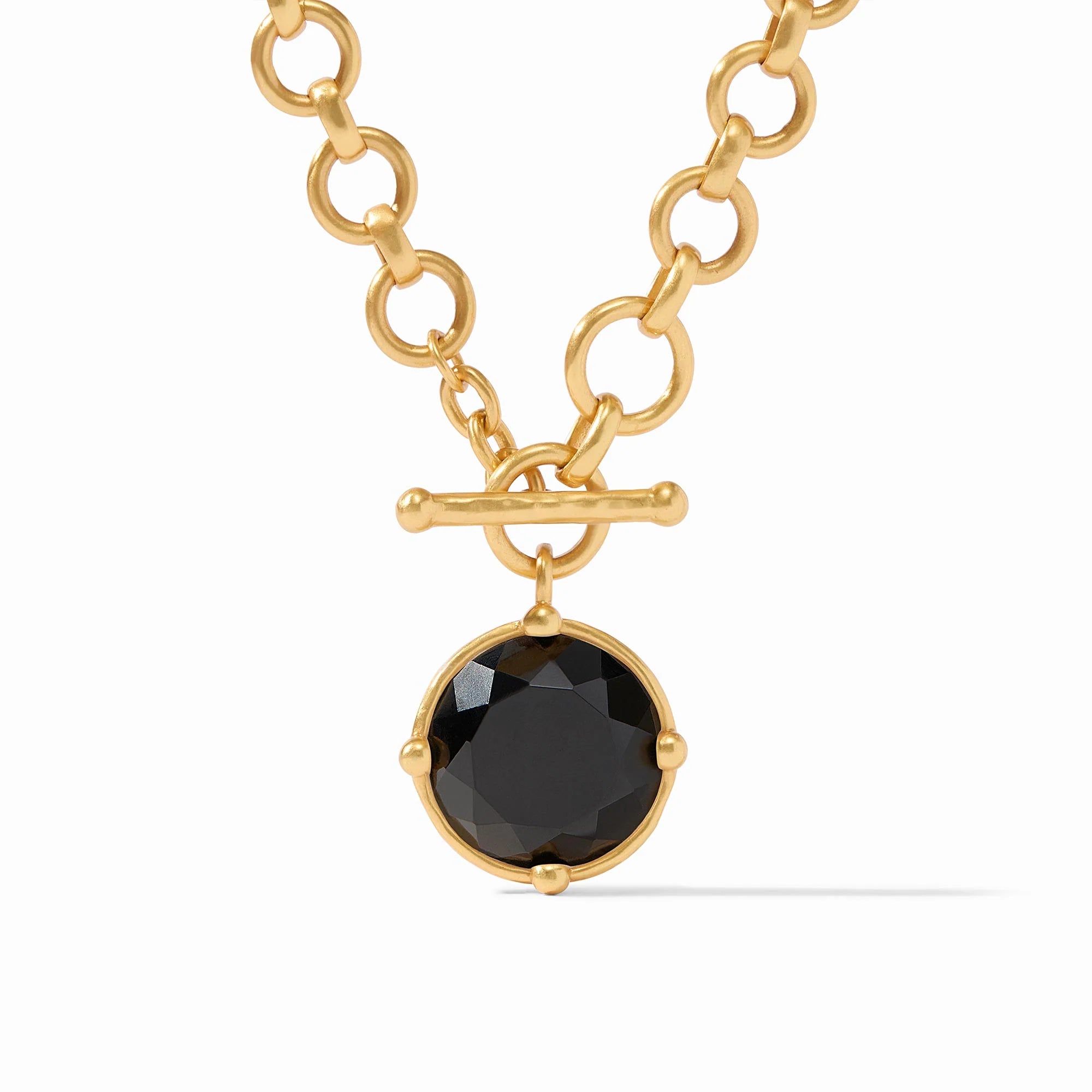 Elegant necklaces and pendants with gold chains for a chic, timeless appearance-Honeybee Demi Necklace in Obsidian Black