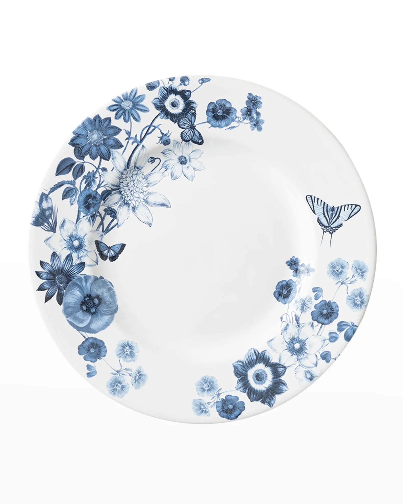 Necklaces and pendants with abstract shapes for a modern, creative appearance-Juliska Field of Flowers Chambray Dinner Plate