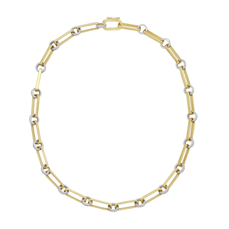 Elegant necklaces and pendants with gold chains for a chic, timeless appearance-Oval Link Chain Necklace