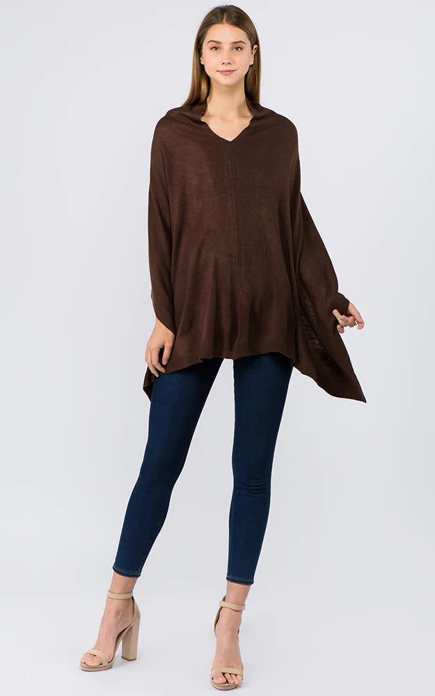 Best necklaces and pendants with heart-shaped designs for a romantic look-Poncho in Brown