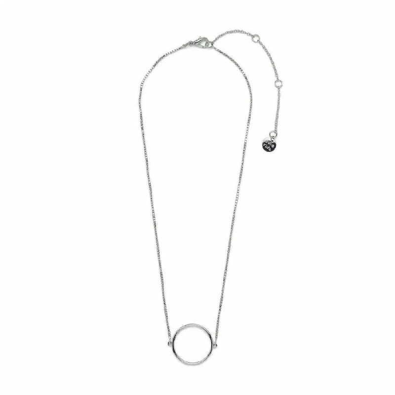 Best necklaces and pendants with oval pendants for a classic, elegant shape-PuraVida, Circle Choker Necklace , Silver