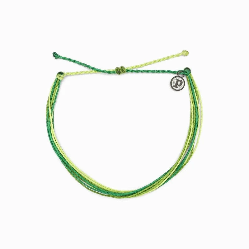 Unique necklaces and pendants with artistic shapes for a creative, one-of-a-kind design-PuraVida, Original Anklet, Grass Green