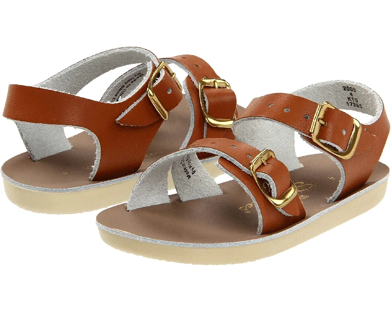 Personalized necklaces and pendants with coordinates for a meaningful location-based gift-Sea wee tan infant sandal