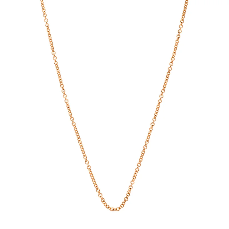 Best necklaces and pendants with layered designs for a chic, stacked look-Oval Link Chain - Rose Gold