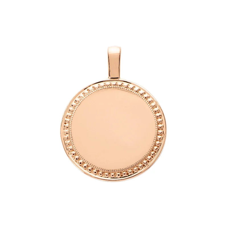 Best necklaces and pendants with layered designs for a chic, stacked look-P.S. Large Round Charm - Rose Gold