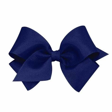 Best necklaces and pendants with intertwined designs for a symbol of unity-Wee Ones King Grosgrain Bow Navy